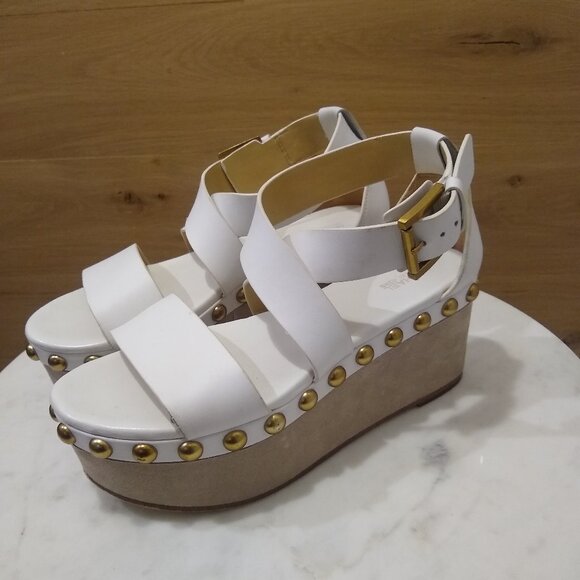 Michael Kors Studded Wedge Sandals - Picture 1 of 7